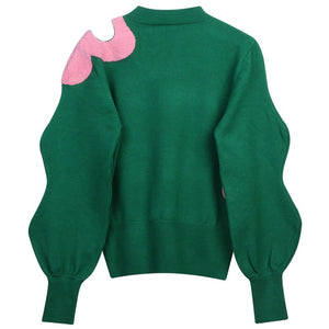 The “Sweetie Pie 💕💚💕” Sweater - Alabaster Box Boutique