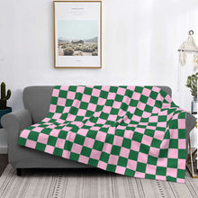 Load image into Gallery viewer, The “ChecAKAboard” 💕💚 Throw Blanket - Alabaster Box Boutique