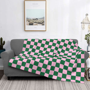 The “ChecAKAboard” 💕💚 Throw Blanket - Alabaster Box Boutique
