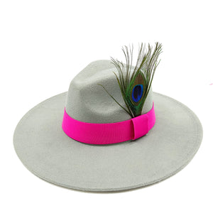 “Feather 🪶 Top Fedora Hats - Alabaster Box Boutique
