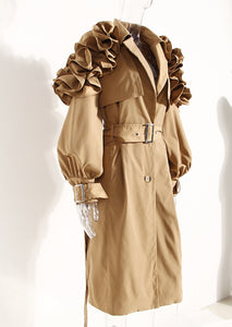 “Grand 🚪 Entrance” Trench Coat - Alabaster Box Boutique