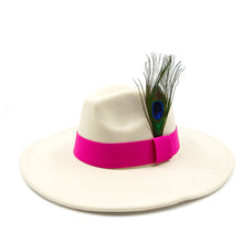 Load image into Gallery viewer, “Feather 🪶 Top Fedora Hats - Alabaster Box Boutique