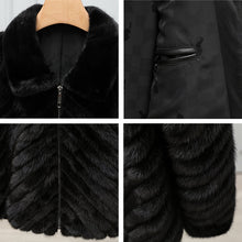 Load image into Gallery viewer, pepperMINKs ⚫️ Fur Coat - Alabaster Box Boutique