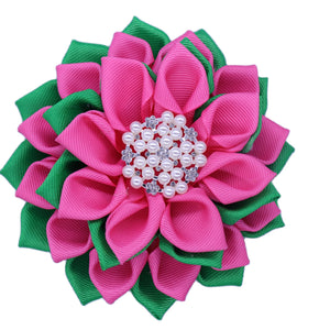 “Pretty 💕💚 When It Blooms” Ribbon Brooch