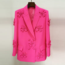 Load image into Gallery viewer, The “Pink &amp; White 🌺 Passion Suit” (Suit &amp; Blazer Only)