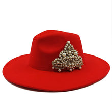 Load image into Gallery viewer, The PEARLfect ⚪️ Pearl Fedora Hat - Alabaster Box Boutique