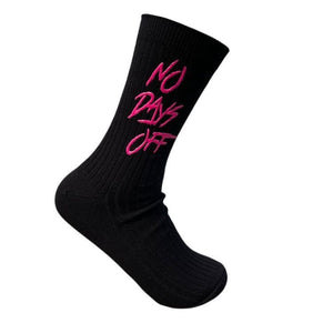 “No Days Off 💕💚” Socks