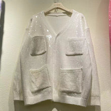 Load image into Gallery viewer, “SEQ ✨ &amp; 💫Find” Cardigan - Alabaster Box Boutique
