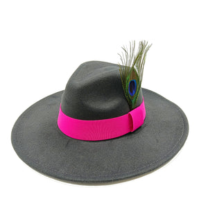 “Feather 🪶 Top Fedora Hats - Alabaster Box Boutique