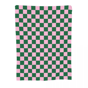 The “ChecAKAboard” 💕💚 Throw Blanket - Alabaster Box Boutique
