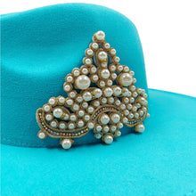 Load image into Gallery viewer, The PEARLfect ⚪️ Pearl Fedora Hat - Alabaster Box Boutique