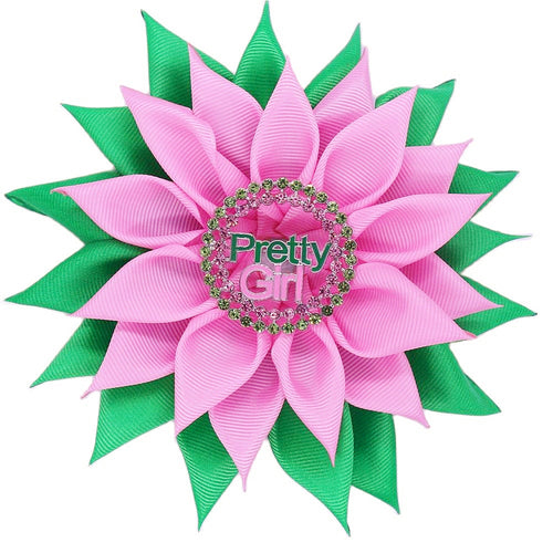 “Pretty 💕💚 When It Blooms” Ribbon Brooch- Pretty Girl