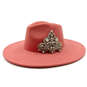 The PEARLfect ⚪️ Pearl Fedora Hat - Alabaster Box Boutique