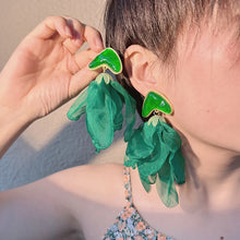 Load image into Gallery viewer, “Pretty 💕💚 Romantic” Earrings