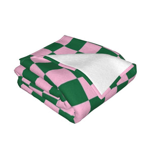 The “ChecAKAboard” 💕💚 Throw Blanket - Alabaster Box Boutique