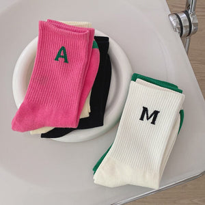 Makin’ “A” 💕💚 Statement Socks - Alabaster Box Boutique