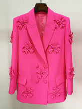 Load image into Gallery viewer, The “Pink &amp; White 🌺 Passion Suit” (Suit &amp; Blazer Only)