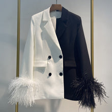 Load image into Gallery viewer, The &quot;101 ⚫️⚪️⚫️&quot; Blazer - Alabaster Box Boutique