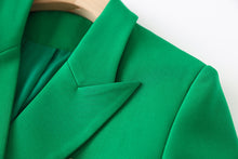 Load image into Gallery viewer, “Bi$h Bad” 🔥 Blazer- Emerald Green - Alabaster Box Boutique