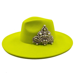 The PEARLfect ⚪️ Pearl Fedora Hat - Alabaster Box Boutique
