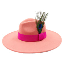 Load image into Gallery viewer, “Feather 🪶 Top Fedora Hats - Alabaster Box Boutique