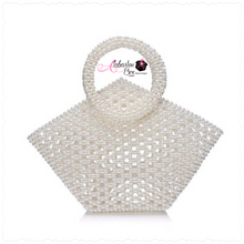 Load image into Gallery viewer, “Hollow Be Thou ⚪️ PEARL” Handbag - Alabaster Box Boutique