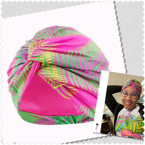 “Leafy 🍃 Greens” Head Wrap Turban