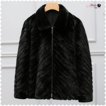 Load image into Gallery viewer, pepperMINKs ⚫️ Fur Coat - Alabaster Box Boutique