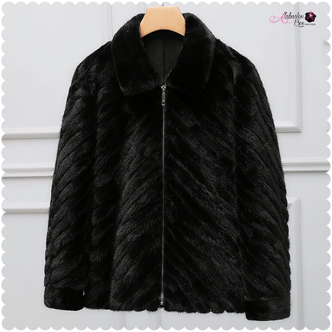 pepperMINKs ⚫️ Fur Coat - Alabaster Box Boutique