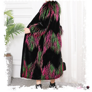 Black 💕✊🏾💚 Power Faux Coat - Alabaster Box Boutique