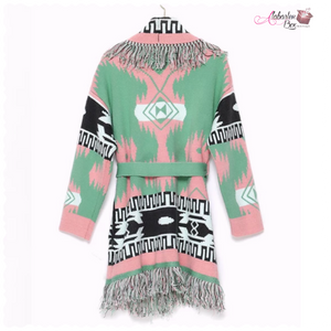 The "AKAhemian 💕💚" Cardigan - Alabaster Box Boutique