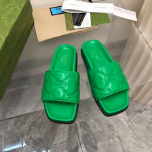 Load image into Gallery viewer, GG 💕💚 Matelassé Leather Slides