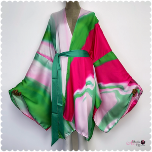 The K Is 4 💕💚 Kimono #2- Short Verison - Alabaster Box Boutique