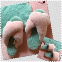 Load image into Gallery viewer, The &quot;PRETTY 💕💚 Comfy&quot; Slippers - Alabaster Box Boutique