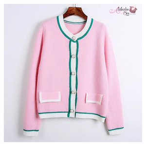 "I See 👀 The Light" 💕💚 Pink Cardigan - Alabaster Box Boutique