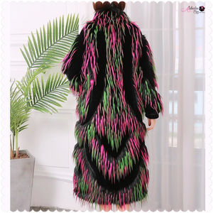 Black 💚✊🏾💕Excellence Faux Coat - Alabaster Box Boutique