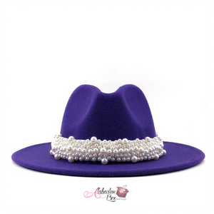 The PEARLfect ⚪️ Fedora Hat - Alabaster Box Boutique