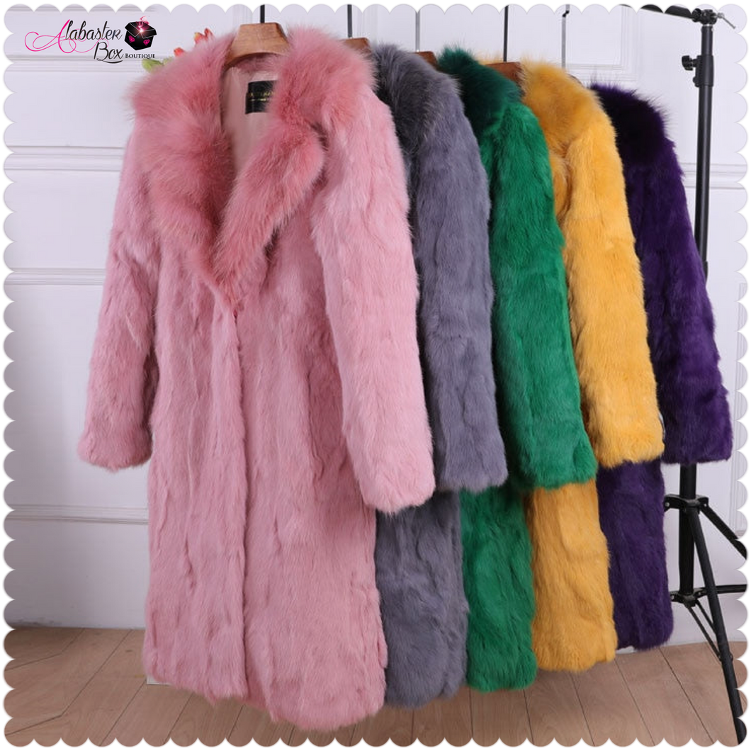 “Everlasting Dreams 💭” Fur Coat - Alabaster Box Boutique