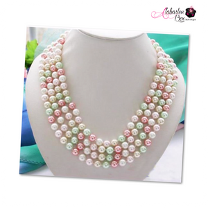 The "PEARLing 🟢💕⚪️" Necklace - Alabaster Box Boutique