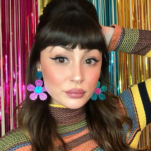 “Mini 💐 FLOW” Earrings - Alabaster Box Boutique