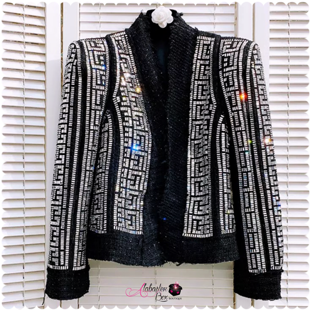 The “BIGGEST BO💲💲” Jacket - Alabaster Box Boutique