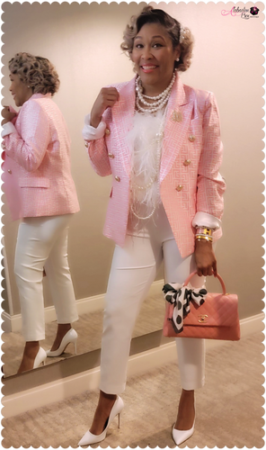 “Seeing 👀👀 Double” Blazer - Alabaster Box Boutique