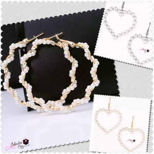 “PEARLfect ⚪️ Love ♾ Intertwined” Earrings - Alabaster Box Boutique