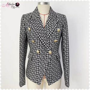 “Seeing 👀👀 Double” Blazer - Alabaster Box Boutique