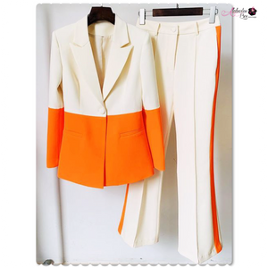 Just 🅿️ushing .... Two Piece Blazer & Pants Set - Alabaster Box Boutique