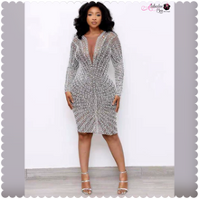 Load image into Gallery viewer, “BIG Ri$h 50th 🎊🎉✨” Dress - Alabaster Box Boutique