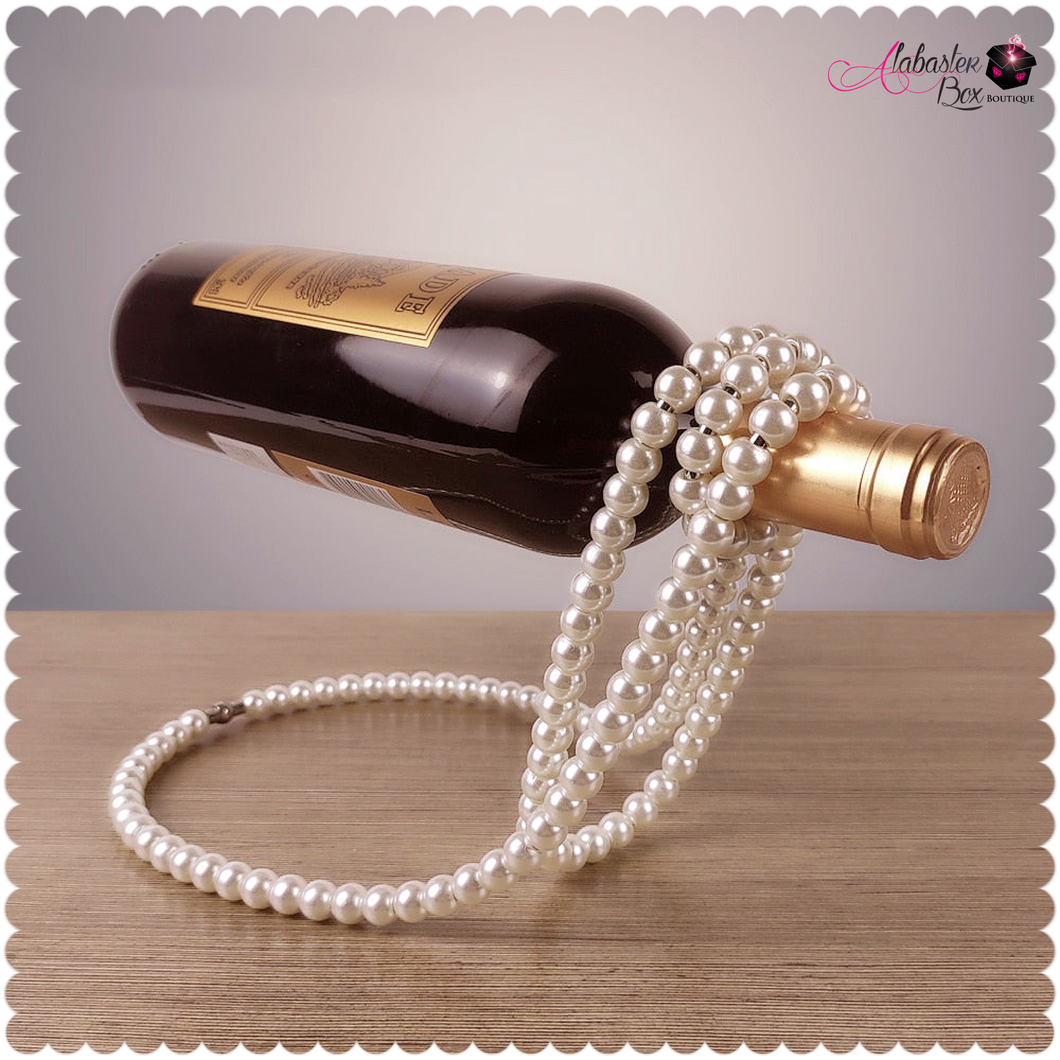 The “PEARLfect ⚪️ Wine Rack” Holder - Alabaster Box Boutique