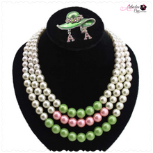 Load image into Gallery viewer, &quot;Most Gracious 🟢💕⚪️ 1&quot; Necklace Set - Alabaster Box Boutique