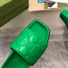 Load image into Gallery viewer, GG 💕💚 Matelassé Leather Slides