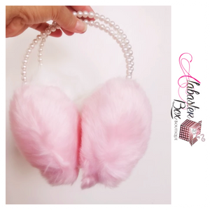 The PEARLfect 💗🖤🤍 Earmuffs - Alabaster Box Boutique